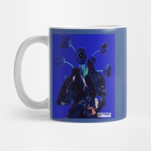 Shades of Blue Florals - Reminiscent of Miles Davis Mug